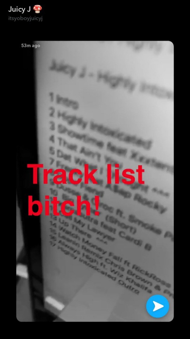 Juicy J Highly Intoxicated Tracklist